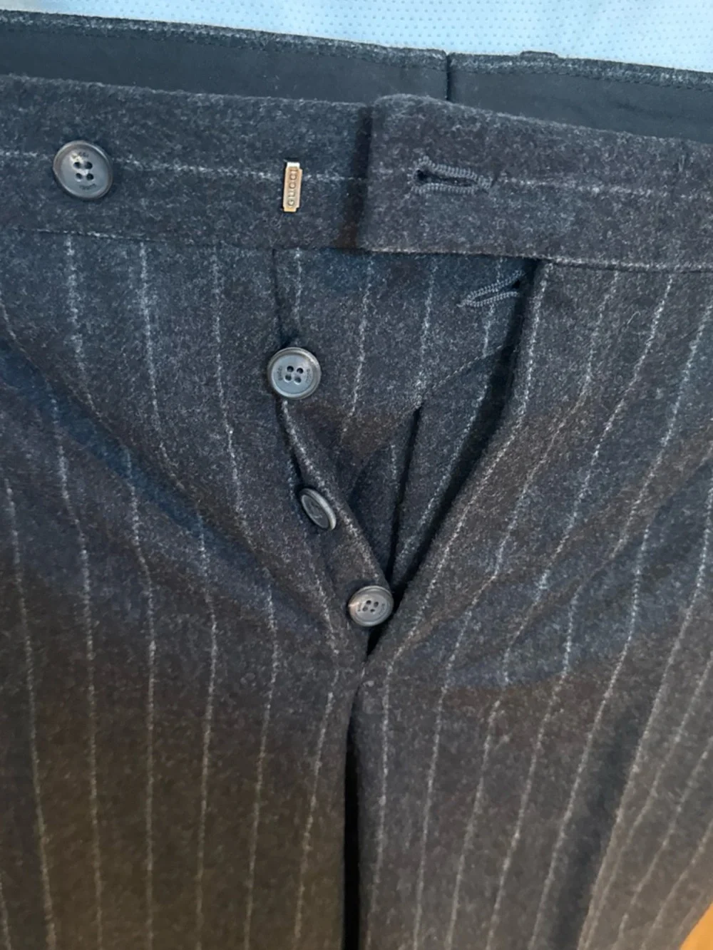 Gucci Charcoal Gray Pinstripe Men's Blazer